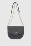 Borsa a tracolla in ecopelle con patta | Verde Fashion