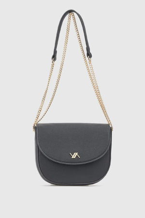 Borsa a tracolla in ecopelle con patta | Verde Fashion