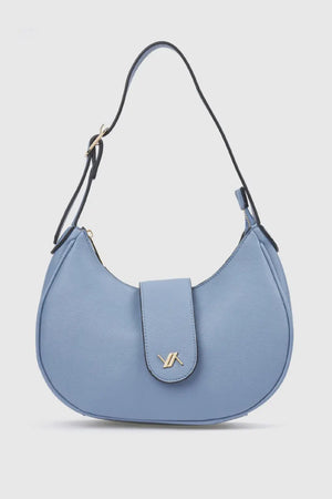 Borsa a spalla hobo in ecopelle | Verde Fashion