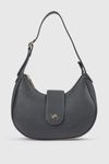 Borsa a spalla hobo in ecopelle | Verde Fashion