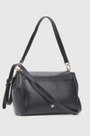 Borsa a spalla in ecopelle con patta | Verde Fashion