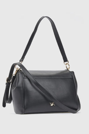 Borsa a spalla in ecopelle con patta | Verde Fashion