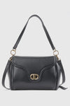 Borsa a spalla in ecopelle con patta | Verde Fashion