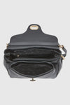 Borsa a spalla in ecopelle con patta | Verde Fashion