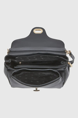 Borsa a spalla in ecopelle con patta | Verde Fashion