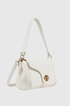 Borsa a spalla in ecopelle con patta | Verde Fashion
