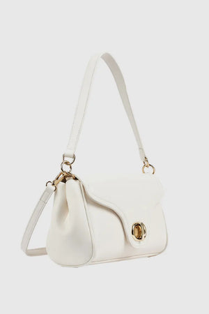 Borsa a spalla in ecopelle con patta | Verde Fashion