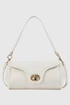 Borsa a spalla in ecopelle con patta | Verde Fashion