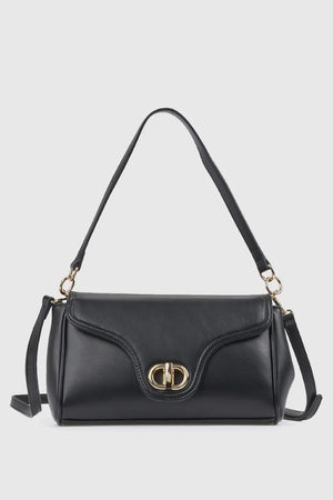 Borsa a spalla in ecopelle con patta | Verde Fashion