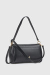 Borsa a spalla in ecopelle con patta | Verde Fashion