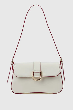 Borsa a spalla in ecopelle con patta | Verde Fashion