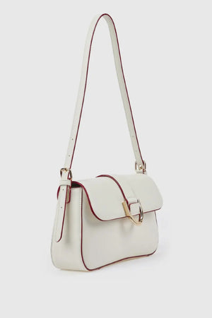 Borsa a spalla in ecopelle con patta | Verde Fashion