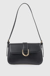 Borsa a spalla in ecopelle con patta | Verde Fashion