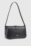 Borsa a spalla in ecopelle con patta | Verde Fashion