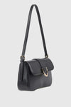 Borsa a spalla in ecopelle con patta | Verde Fashion
