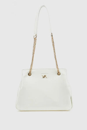 Borsa a spalla in ecopelle tre scomparti | Verde Fashion