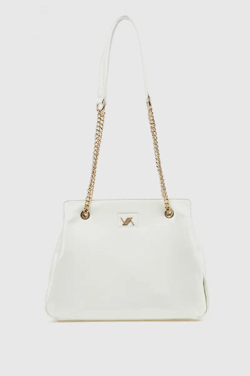 Borsa a spalla in ecopelle tre scomparti | Verde Fashion
