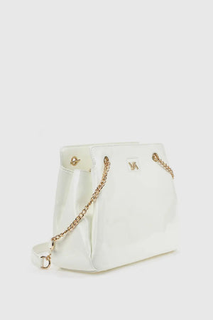 Borsa a spalla in ecopelle tre scomparti | Verde Fashion