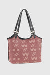 Borsa a spalla in ecopelle stampa logo | Verde Fashion