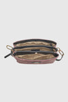 Borsa a tracolla in ecopelle stampa logo | Verde Fashion