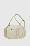 Borsa a tracolla design geometrico in ecopelle | Verde Fashion
