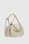 Borsa a tracolla design geometrico in ecopelle | Verde Fashion