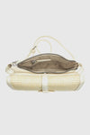 Borsa a tracolla in ecopelle effetto rafia | Verde Fashion
