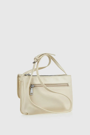 Borsa a tracolla in ecopelle effetto rafia | Verde Fashion