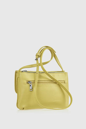 Borsa a tracolla in ecopelle effetto rafia | Verde Fashion