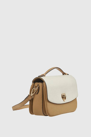 Borsa a tracolla in ecopelle tre scomparti | Verde Fashion