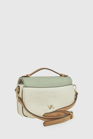 Borsa a tracolla in ecopelle tre scomparti | Verde Fashion