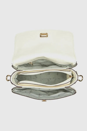 Borsa a tracolla in ecopelle tre scomparti | Verde Fashion