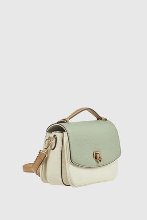 Borsa a tracolla in ecopelle tre scomparti | Verde Fashion