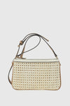 Borsa a tracolla in ecopelle intrecciata | Verde Fashion