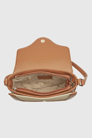 Borsa a tracolla in ecopelle con patta | Verde Fashion