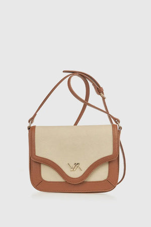 Borsa a tracolla in ecopelle con patta | Verde Fashion