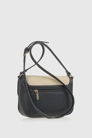 Borsa a tracolla in ecopelle con patta | Verde Fashion