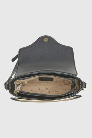 Borsa a tracolla in ecopelle con patta | Verde Fashion