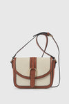 Borsa a tracolla in ecopelle con patta | Verde Fashion