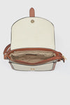 Borsa a tracolla in ecopelle con patta | Verde Fashion