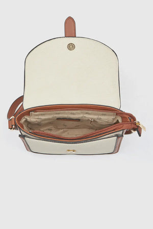 Borsa a tracolla in ecopelle con patta | Verde Fashion