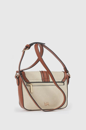 Borsa a tracolla in ecopelle con patta | Verde Fashion