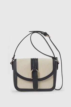 Borsa a tracolla in ecopelle con patta | Verde Fashion