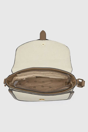 Borsa a tracolla in ecopelle con patta | Verde Fashion