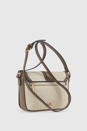 Borsa a tracolla in ecopelle con patta | Verde Fashion