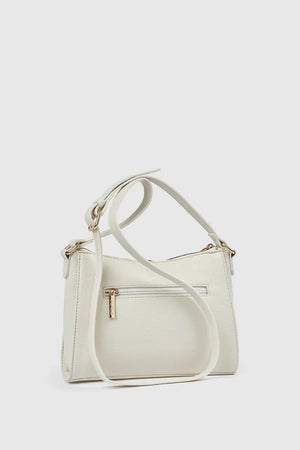 Borsa a tracolla in ecopelle con zip | Verde Fashion