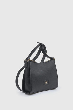 Borsa a tracolla in ecopelle con zip | Verde Fashion