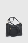 Borsa a tracolla in ecopelle con zip | Verde Fashion
