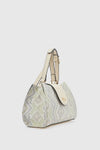 Borsa a tracolla in tessuto motivo etnico | Verde Fashion