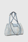 Borsa a tracolla in tessuto motivo etnico | Verde Fashion
